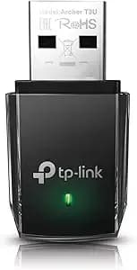 Tp-Link ac1300 Usb Wifi Adapter For Desktop Pc 2.4/5g Dual Band Wifi Dongle - Wireless Adapter For Pc, Mu-Mimo Pc Wifi Adapter, Usb 3.0, Support win11, 10, 8.1, 8, 7, Xp/Mac Os X 10.9-10.14 (Archer t3u)