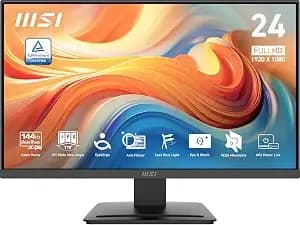 Msi Pro mp243l e14 24-Inch Ips 1920 X 1080 (Fhd) Gaming Office Monitor, 144hz, Free-Synch, Hdr Ready, Hdmi, Vga Port,Vesa Mountable, Tilt, 4-Side Slim Bezel,1ms, Black