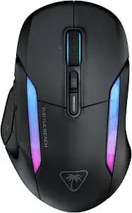 Turtle Beach Kone Ii Air Wireless Ergonomic Rgb Pc Gaming Mouse - 26k Dpi Sensor, Optical Switches, 21 Customizable Inputs, Rechargeable 350-Hr Battery, 4d Scroll Wheel, Ash Black