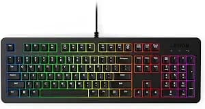 Lenovo Legion k310 Rgb Wired Gaming Keyboard - Ultra-Fast Reaction Time With Tactile Keys, Quiet Key Membrane Switches, Silent Operation, Rgb Illumination - Water Resistant & Compact Design
