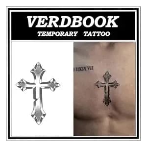 Waterproof Semi Permanent Silver Creed Tattoos Women, 2 Sheets