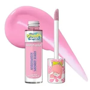 Wet N Wild Spongebob Underwater Wonder Liquid Blush, Buildable Shimmery Gel Formula With Seamless Blend & Matte Finish – Rock Star