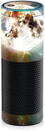 Mightyskins Skin Compatible With Amazon Echo - Moon Explosion - Protective, Durable, And Unique Vinyl Decal Wrap Cover - Easy To Apply, Remove, And Change Styles - Made In The Usa