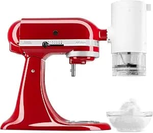 Kitchenaid Ksmsia Shave Ice Attachment For Kitchenaid Stand Mixers - Fits All Household Kitchenaid Stand Mixers, Create Light And Fluffy Shaved Ice In 3 Simple Steps, 4 Ice Molds Included