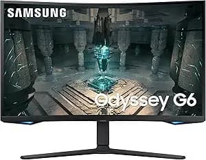 Samsung 27" Odyssey Qhd g65b Curved Gaming Monitor, 240hz, 1ms (Gtg), Hdr 600, Gaming Hub, 1000r, Amd Freesync Premium Pro, ls27bg652enxgo