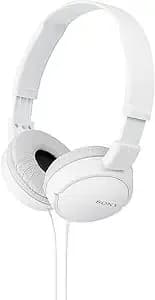 Sony Zx Series Wired On-Ear Headphones, White Mdr-zx110