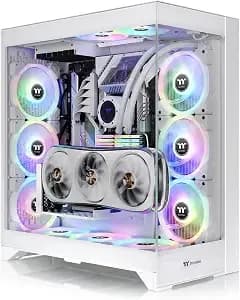 Cte e600 Mx Snow Mid Tower E-Atx Case With Centralized Thermal Efficiency Design; Interchangeable Mesh & Tg Front Panel; 3way Vga Mounting Bracket; 400mm pcie4 Riser Cable Included; Ca-1y3-00m6wn-00