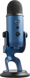 Logitech Creators Blue Yeti Usb Microphone For Pc, Mac, Gaming, Streaming, Podcasting, Studio And Computer Condenser Mic With Blue Vo!Ce Effects, 4 Pickup Patterns, Plug And Play - Midnight Blue