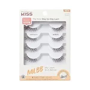 Kiss My Lash But Better, False Eyelashes, 'Still Touch', 7mm-15mm, Includes 4 Pairs Strip Lashes, Easy To Apply, Reusable Lash Clusters