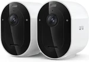 Arlo Pro Wireless Security Camera 2k Hdr (6th Gen) - 2-Cam - 2k Hdr Video; Wireless Outdoor; Rechargeable Removeable Battery; Ai Detection; Emergency Response; 1-Mo Secure Plan Incl.