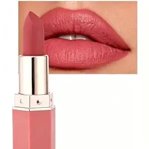 Velvet Matte Lipstick, Non-Drying Waterproof Long Wear Summer Lipstick (#01 Honey Peach)