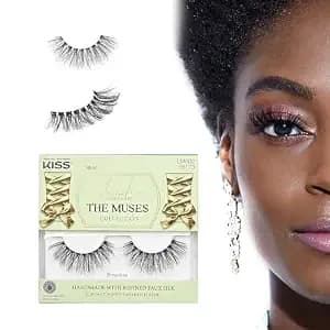 Kiss The Muses, False Eyelashes, 'Empress', 16mm, Includes 1 Pair, Easy To Apply, Reusable Lash Clusters