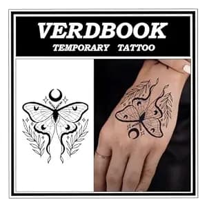 Waterproof Semi Permanent Stellar Silkwing Tattoos Women, 2 Sheets - Realistic Stellar Silkwing Temporary Tattoos Lasting 7-15 Days For Adults Pool Beach Festival Party Cosplay Halloween