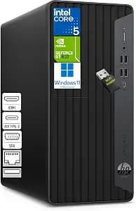 Hp Desktop Computer Tower Pc For Home & Office Business, Intel i5-10400f