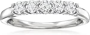Ross-Simons 0.50 Ct. T.W. Lab-Grown Diamond 5-Stone Ring In Sterling Silver