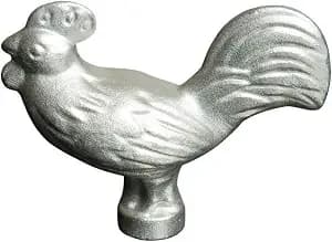 Staub 40509-346-0 Rooster Lid Knob, Cast Iron, Silver