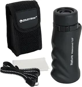 Celestron Nature 10x25 Monocular For Hiking And Wildlife Viewing - Pocket Sized Monocular, Multi-Coated Optics, 25mm Objective Lens, Bak-4 Prism, Twist-Up Eyecup, Waterproof & Fogproof