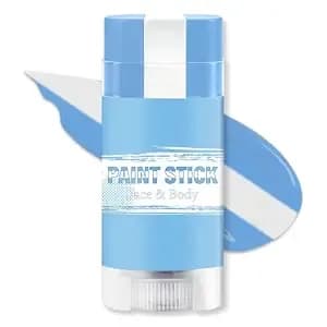 Blue White And Blue Argentina Face Body Paint Stick For 2026 World Cup Fan Soccer Baseball Softball Sports Eye Black Stick Makeup (Argentina)