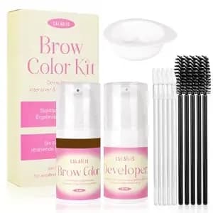 Calailis Eyebrow Color Kit With Natural Effects, Waterproof Brow Color With Gentle Ingredients, Safe & Easy To Use For Salon & At Home (Brown)