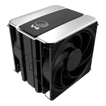 Cooler Master v4 Alpha 3dhp Cpu Air Cooler, Single-Tower, Dual Pwm Fans