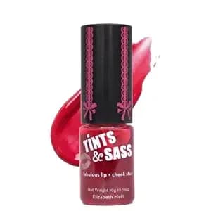 Elizabeth Mott Tints & Sass Lip And Cheek Stain, 10g - Long-Lasting Lip & Cheek Stain, Rosy Pink Tint, Buildable Color, Smudge-Proof, Lightweight, All Skin Tones, Cruelty-Free