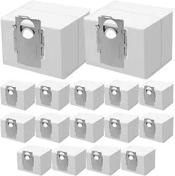 16 Pack q7 q5 q10 s5 Plus Dust Bag For Roborock q7 m5+, q10 s5+, q5 Max+ - q10 x5+, s8+, s8 Pro Ultra, q7 Max+/Max, q8 Max+, s7 Pro Ultra, q5, q5+, q7, s7 Maxv Ultra Robot Vacuum, 3.5l Large Capacity