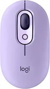 Logitech Pop Mouse, Compact And Portable Wireless Bluetooth Mouse With Programmable Buttons And Quiet Clicks, Easy-Switch Between Up To 3 Devices, Laptop, Tablet, Pc - Cosmos