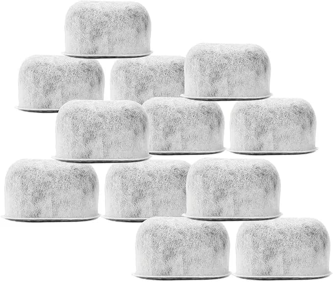 12 Pack Replacement Charcoal Water Filters For All Cuisinart Coffee Machines - Cuisinart Compatible (Not Keurig) Filters Fit Both Newer & Older Models Cuisinart Coffee Makers