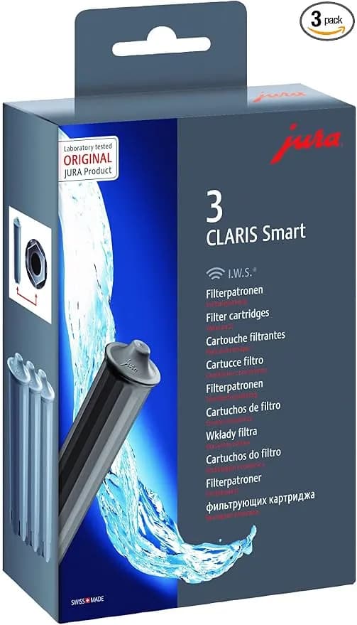 Jura 71794 "Claris Smart Filter Cartridge, Grey, 3-Piece, 5 X 10 X 10 Cm