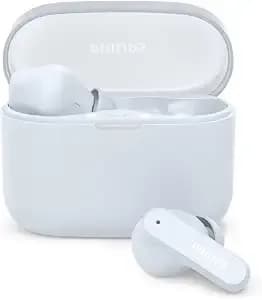 Philips t2000 True Wireless Bluetooth Earbuds - 14 Hours Play Time, Natural Sound, Clear Calls, Dynamic Bass, ipx4 Water Resistant, Blue