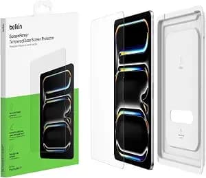Belkin Screenforce Temperedglass Screen Protector For Apple Ipad Pro 11" 7th Generation, Thin, Extra Durable, Scratch-Resistant W/Easy Installation, Compatible W/Case & Apple Pencil