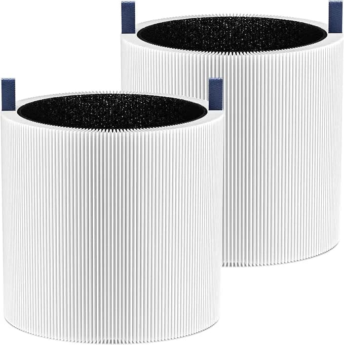 Mini Max Replacement Filter For Blueair Blue Pure Mini Max Air Purifiers - 2-In-1 Activated Carbon Blue Pure Fmini Filter Fits For Blue Pure Mini Max Air Purifier, White, 2 Pack