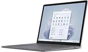Microsoft Surface Laptop 5 13.5" Touchscreen Notebook - 2256 X 1504 - Intel Core i7 12th Gen i7-1265u - Intel Evo Platform - 16 Gb Total Ram - 512 Gb Ssd - Matt Black (Renewed) (Platinum)