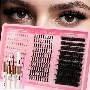 Wispy Lash Clusters With Spikes Volume Eyelash Clusters With 2 Styles Bottom Lashes 100d Faux Mink Cluster Eyelash Extensions 290pcs Spiky Individual Lashes