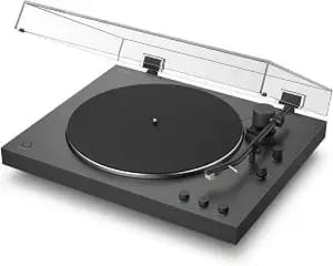Sony Ps-lx3bt Wireless Bluetooth Turntable With Full Auto Playback - Vinyl Record Player, Fully Automatic Belt Drive, Built-In Phono Eq, Wired & Wireless Connection, Transparent Dust Cover