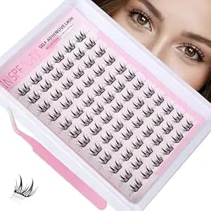 Natural Lash Clusters Spiky Eyelash Extensions Wispy Individual Lashes Manga Eyelash Individuals 72 Pcs C Curly Cluster Self Adhesive Eyelash Extensions 12mm Diy Lash Extensions By Inspeauty