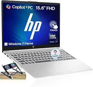Hp 15.6"Touchscreen Ultra 7 155h 2026 Edition Ai Laptop,16gb ddr5 512gb Ssd
