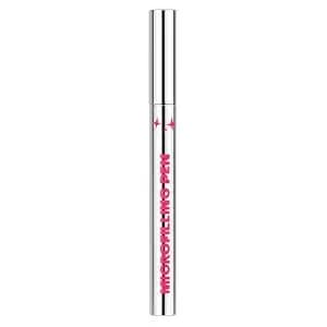 Microfilling Eyebrow Pencil And Eyebrow Pen Brow Pen For Natural Hair-Like Strokes, Precise Definition And Fuller-Looking Brows With Multi-Prong Tip Silver Tube For Easy On-The-Go Use