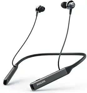 Philips Wireless Neckband Headphones pn505 With Active Noise Canceling, Voice Assistance, Up To 14hours Play Time, Hi-Res Audio (tapn505bk), Black