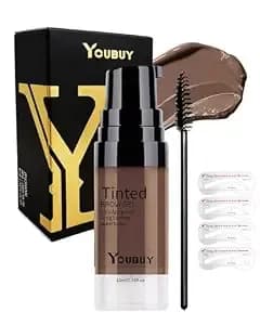Light Brown 3d Tinted Eyebrow Gel Kit With Brow Stamp Stencil & Pencil - Waterproof - Smudge-Proof - Long Lasting 24 Hours L Brow Cream Makeup Kit