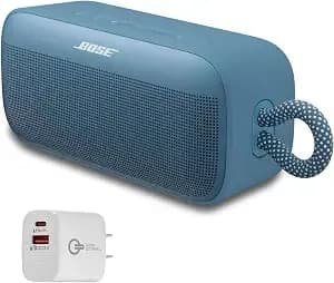 Bose Soundlink Plus Portable Bluetooth Speaker, Wireless Outdoor Speaker, Up To 20 Hours Battery Life, Waterproof And Dustproof + Green Extreme 20w 2-Port Wall Charger (Blue Dusk)