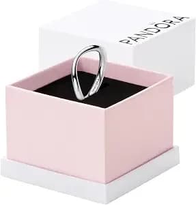 Pandora Essence Organically Shaped Band Ring - Sterling Silver Ring - Gift For Women - Includes Gift Box