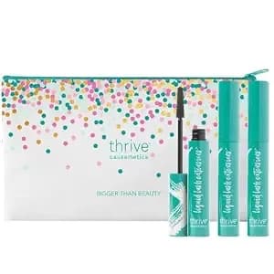 Thrive Causemetics Liquid Lash Extensions Mascara, Makeup Gift Set, Tubing Mascara Lengthening, Volumizing, Smudge Proof, No Clumping Or Flaking, Cruelty Free, Brynn (Rich Black)