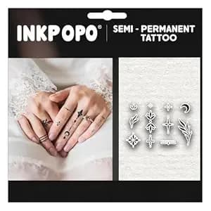3 Sheets Temporary Tattoos For Adults - 7-15 Days Long Lasting, Waterproof, Sweatproof & Rub-Proof, Ultra Realistic, No Reflection, No Adhesive, No Residue, Finger Series 131