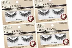 Ardell Remy Lashes 782, Premium Grade Remy Hair False Lashes With Invisiband, 4 Pairs