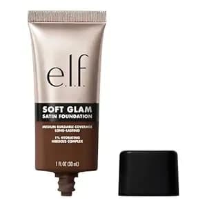 E.L.F. Soft Glam Foundation, Medium Coverage, Long-Lasting & Buildable Foundation For A Smooth, Satin Finish, Vegan & Cruelty-Free, 61 Rich Cool