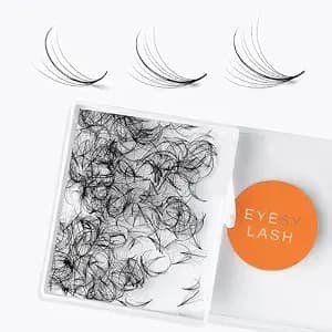 Eyesy Lash 500 Wispy Promade Fans - 5d 0.07 Size 10mm Curl Cc - Natural Wispy Lashes Loose Premade Lash Fans For Eyelash Extensions Handmade Pre Made Eyelashes For Spiky, Natural Look