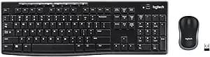 Logitech mk270 Wireless Keyboard And Mouse Combo For Windows, 2.4 Ghz Wireless, Compact Mouse, 8 Multimedia And Shortcut Keys, 2-Year Battery Life, For Pc, Laptop - Black
