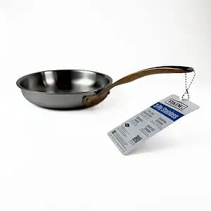 Viking 8 Inch Fry Pan With Copper Handle – 3-Ply Stainless Steel And Aluminum Core – Mirror Finish – Induction Compatible – Hand Wash – Compact Pvd Skillet For All Cooktops