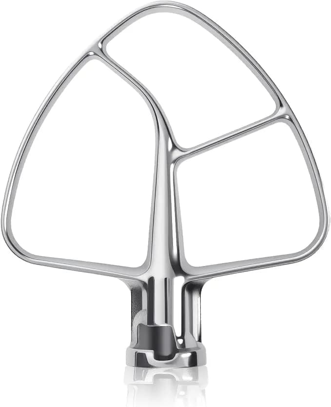 k45b Stainless Steel Flat Beater For Kitchenaid Tilt Head Stand Mixer, Polished Paddle Attachment For Kitchenaid Mixer Attachments, Fits 4.5-5 Quart Models, Dishwasher Safe